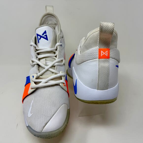 Nike PG2 'The Bait' Paul George Mens Sz 13 OKC White Blue Basketball Shoes S1537 - Picture 7 of 16